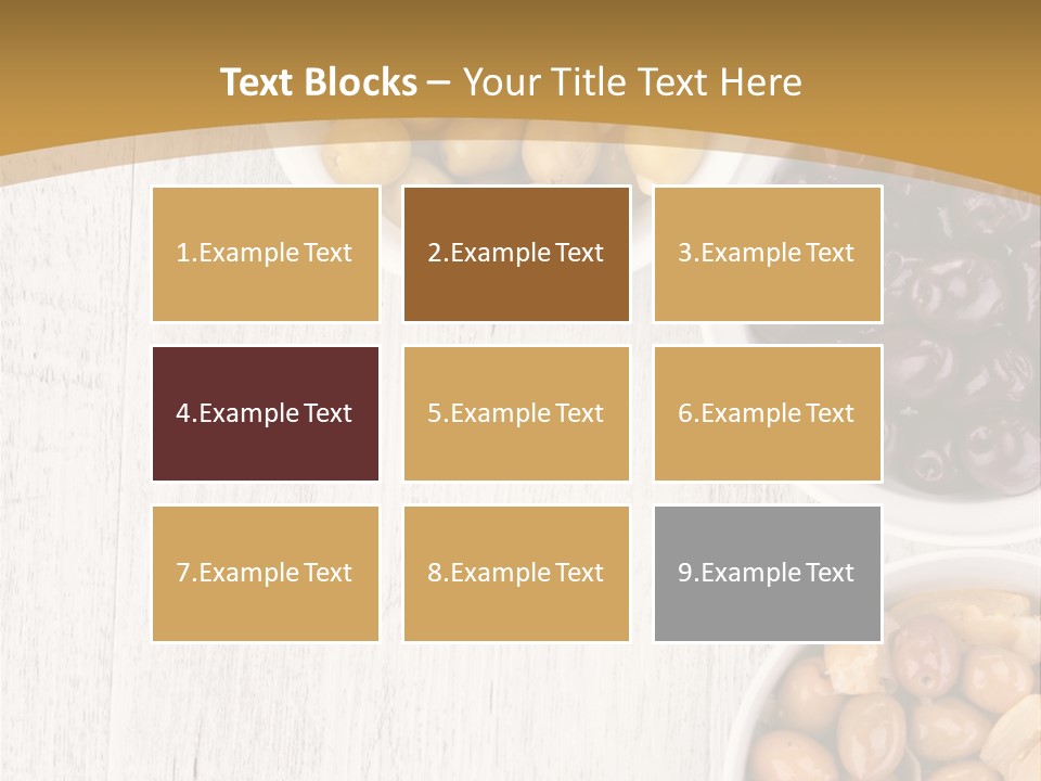 Nutrition Antipasti Bowl PowerPoint Template