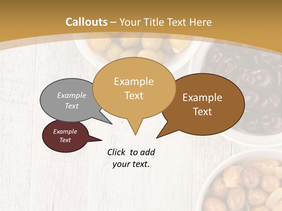 Nutrition Antipasti Bowl PowerPoint Template