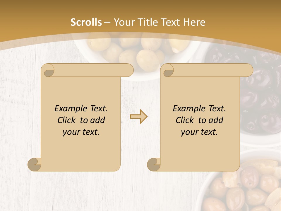 Nutrition Antipasti Bowl PowerPoint Template
