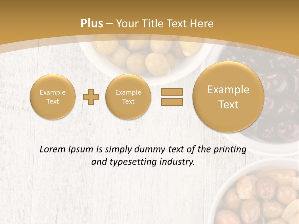 Nutrition Antipasti Bowl PowerPoint Template