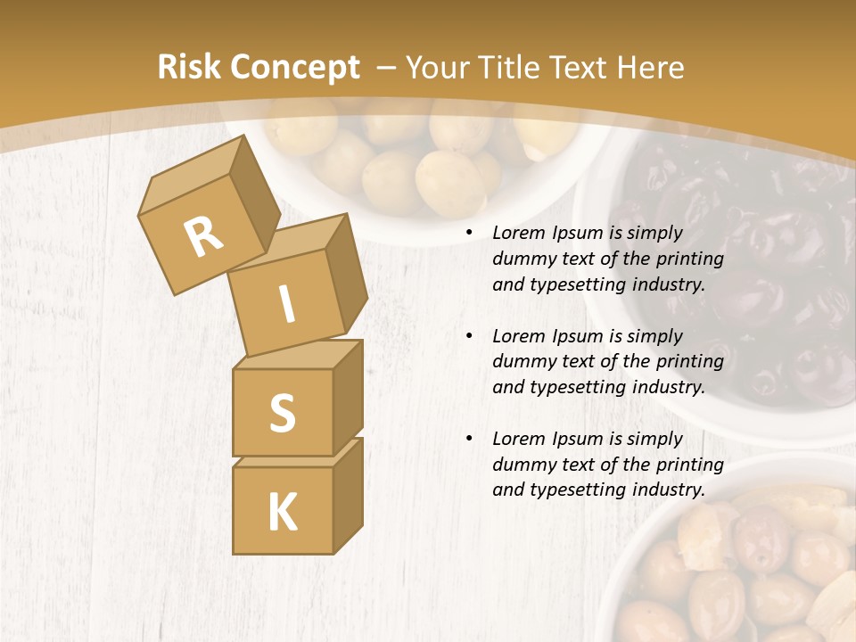 Nutrition Antipasti Bowl PowerPoint Template