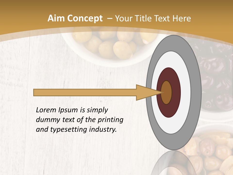 Nutrition Antipasti Bowl PowerPoint Template