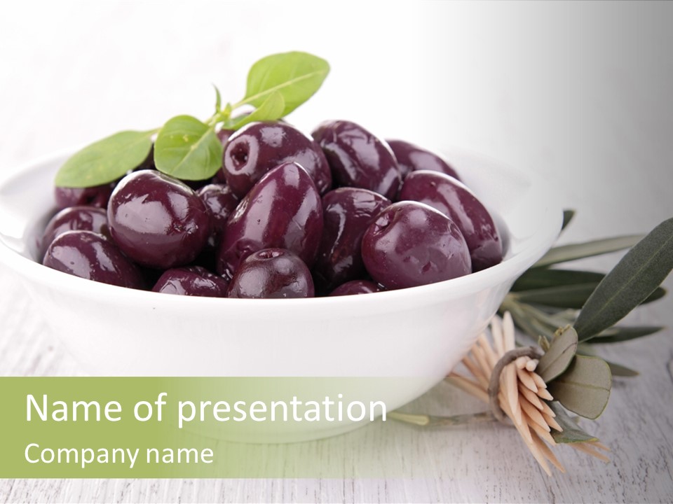 Summer Branch Antipasti PowerPoint Template