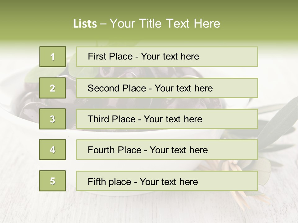Summer Branch Antipasti PowerPoint Template