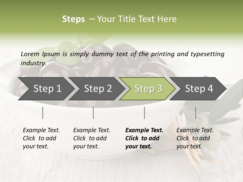 Summer Branch Antipasti PowerPoint Template