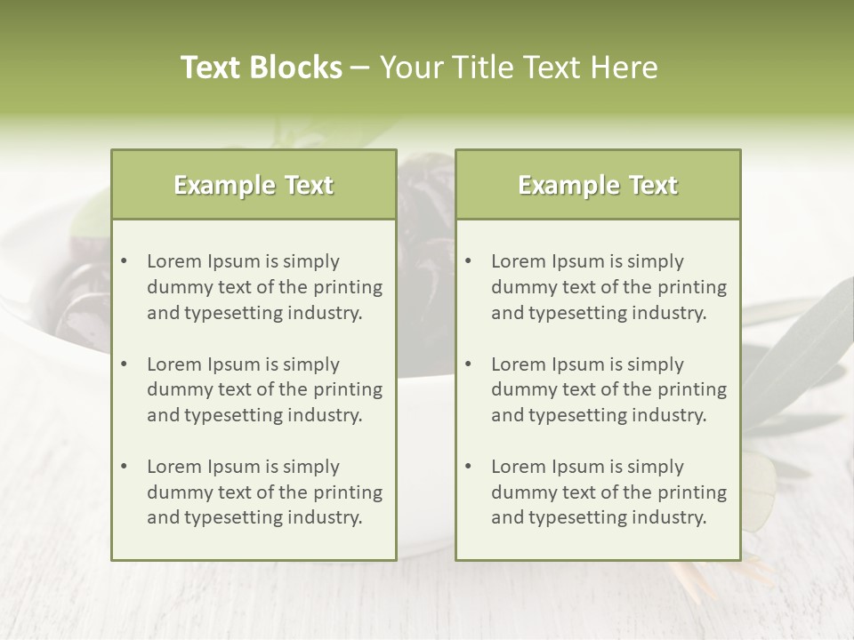 Summer Branch Antipasti PowerPoint Template