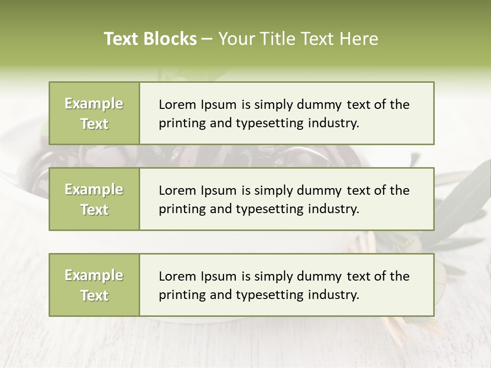 Summer Branch Antipasti PowerPoint Template