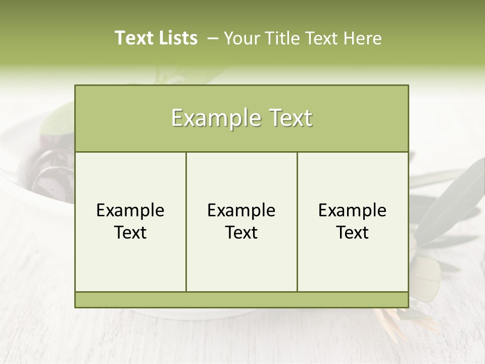 Summer Branch Antipasti PowerPoint Template