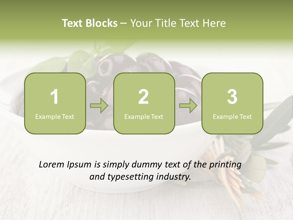 Summer Branch Antipasti PowerPoint Template