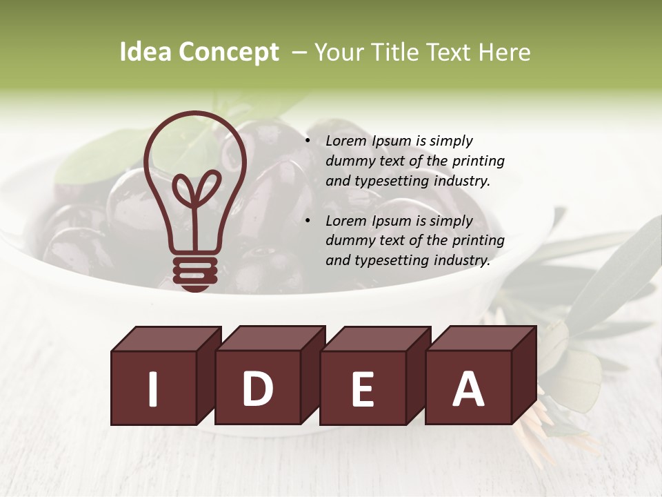 Summer Branch Antipasti PowerPoint Template