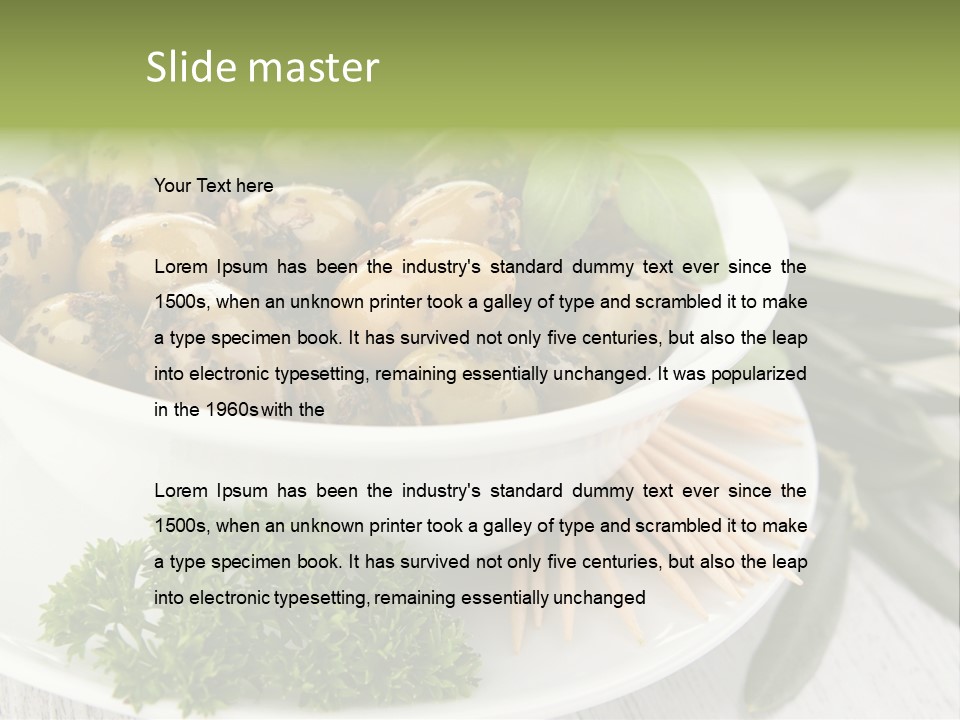 Gastronomy Cooking Condiment PowerPoint Template