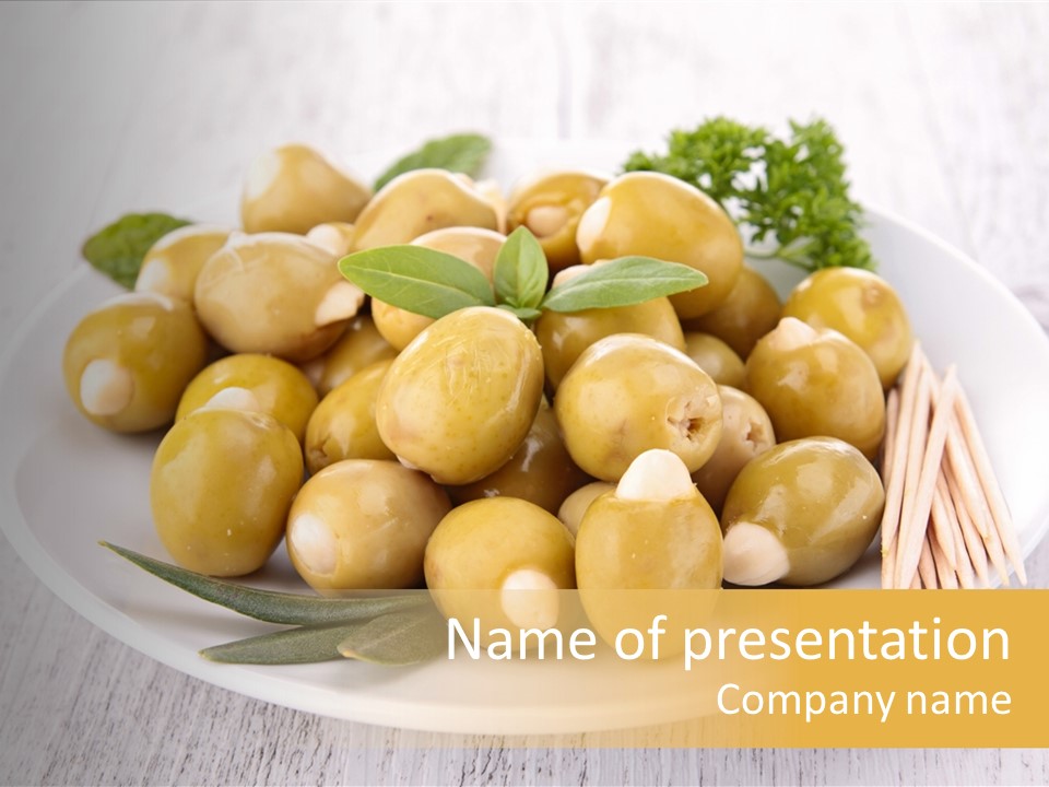 Condiment Cook Branch PowerPoint Template