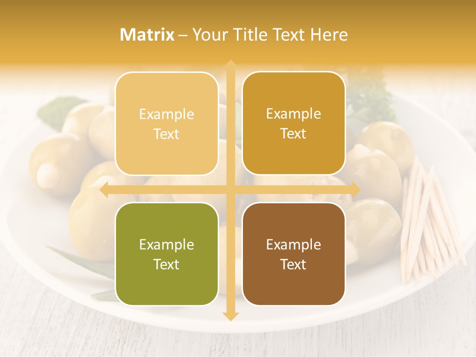 Condiment Cook Branch PowerPoint Template