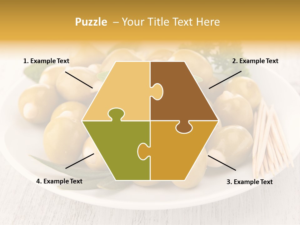 Condiment Cook Branch PowerPoint Template