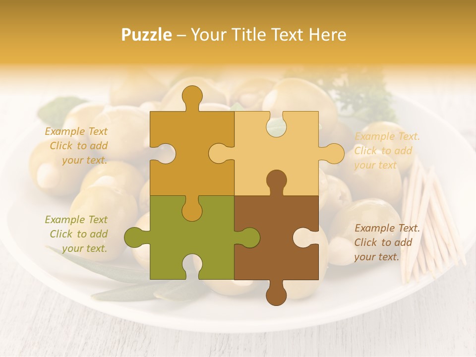 Condiment Cook Branch PowerPoint Template