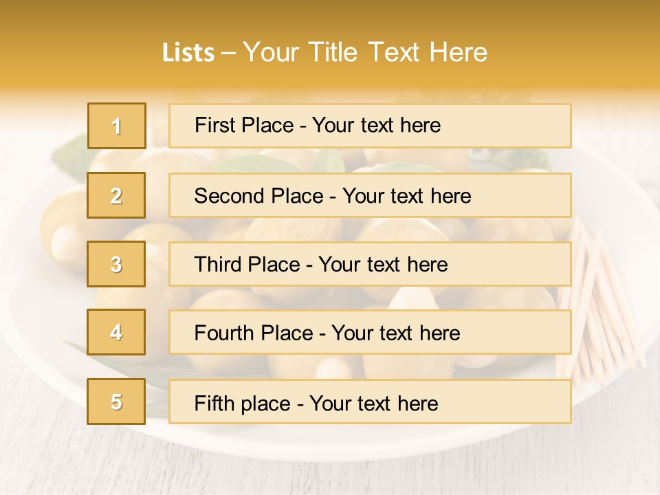 Condiment Cook Branch PowerPoint Template
