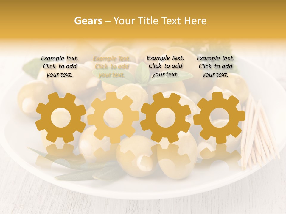 Condiment Cook Branch PowerPoint Template