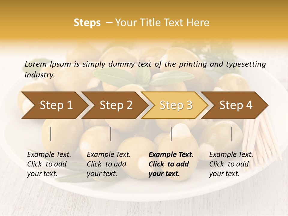 Condiment Cook Branch PowerPoint Template
