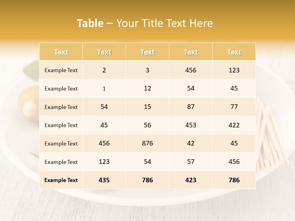 Condiment Cook Branch PowerPoint Template