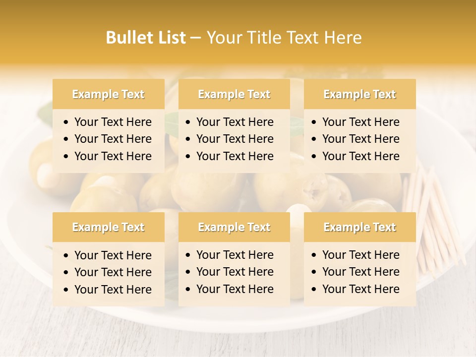 Condiment Cook Branch PowerPoint Template