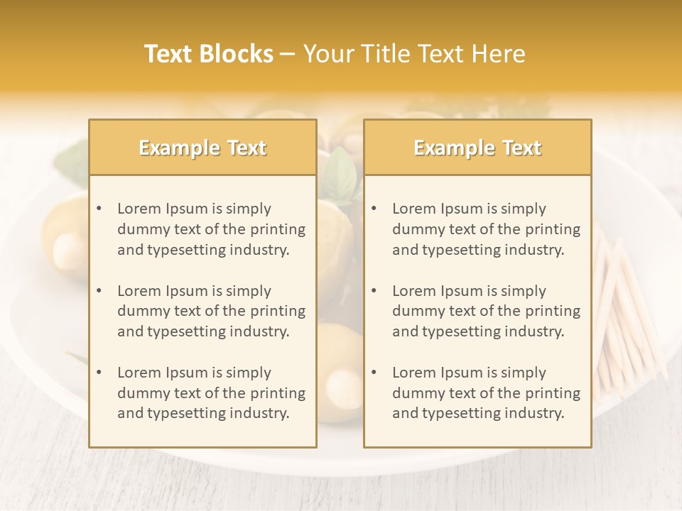 Condiment Cook Branch PowerPoint Template