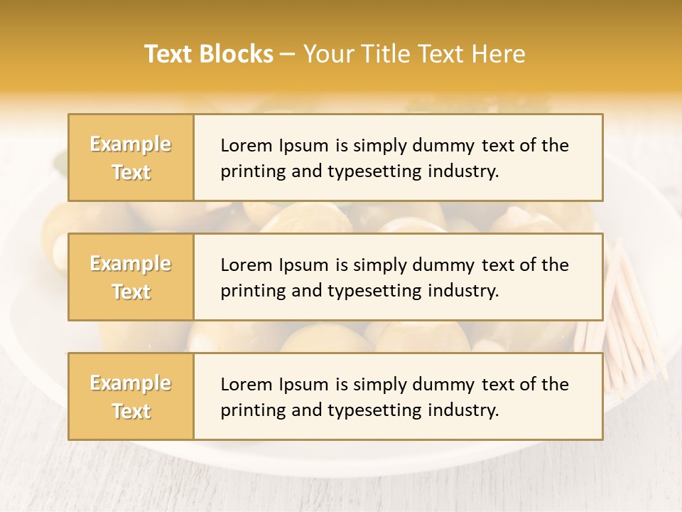 Condiment Cook Branch PowerPoint Template
