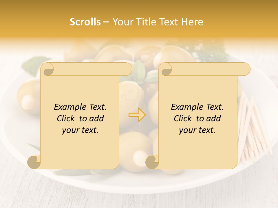 Condiment Cook Branch PowerPoint Template