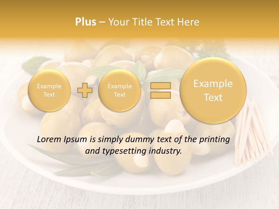 Condiment Cook Branch PowerPoint Template