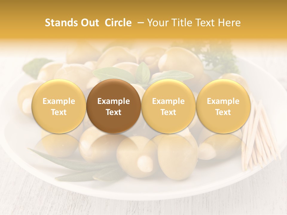 Condiment Cook Branch PowerPoint Template