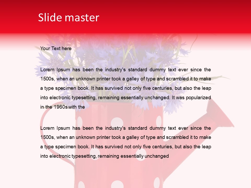 White Background Corn PowerPoint Template