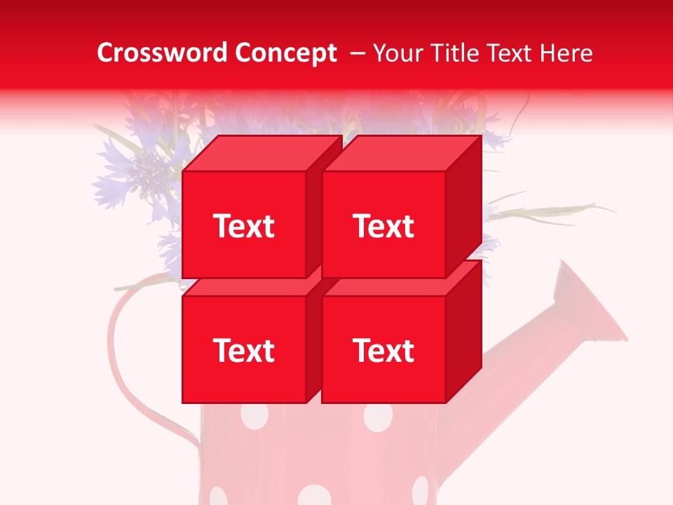 White Background Corn PowerPoint Template