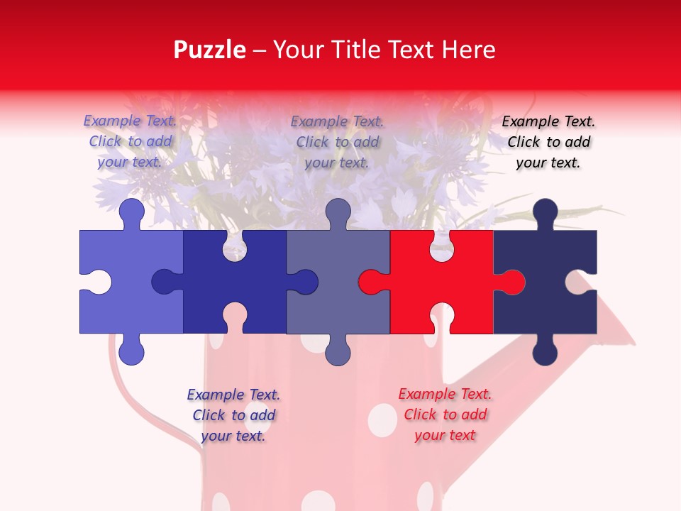 White Background Corn PowerPoint Template