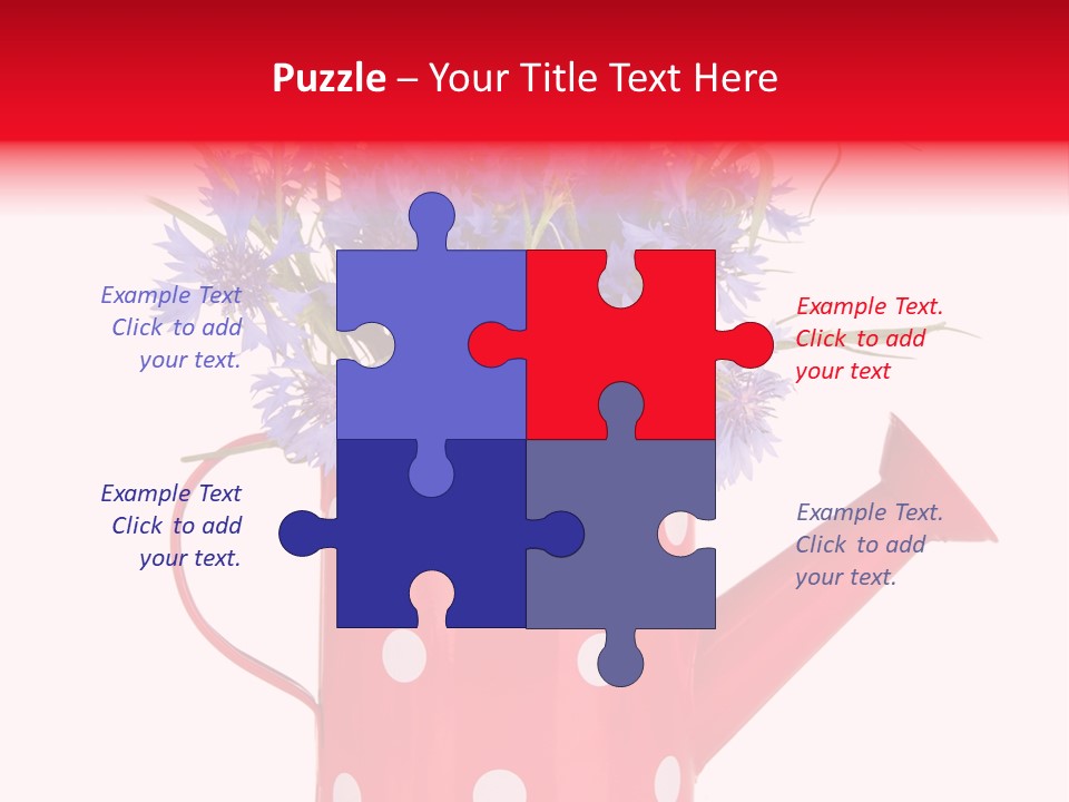 White Background Corn PowerPoint Template