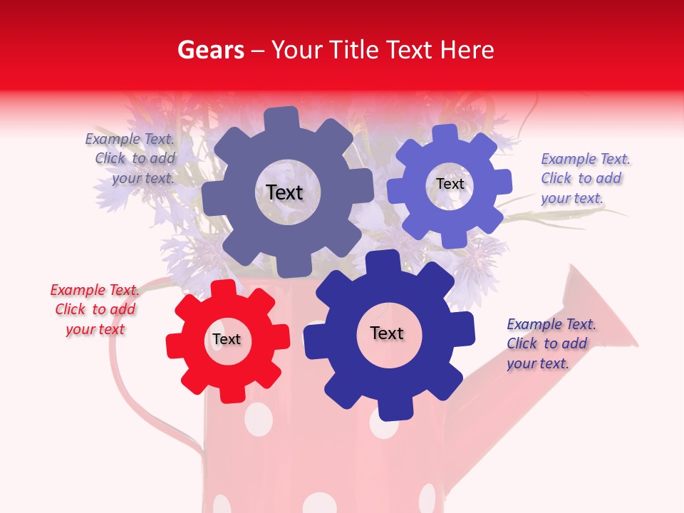 White Background Corn PowerPoint Template