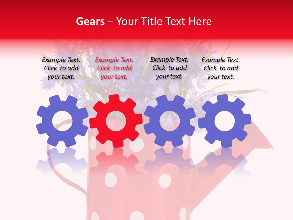 White Background Corn PowerPoint Template