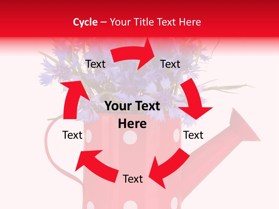 White Background Corn PowerPoint Template