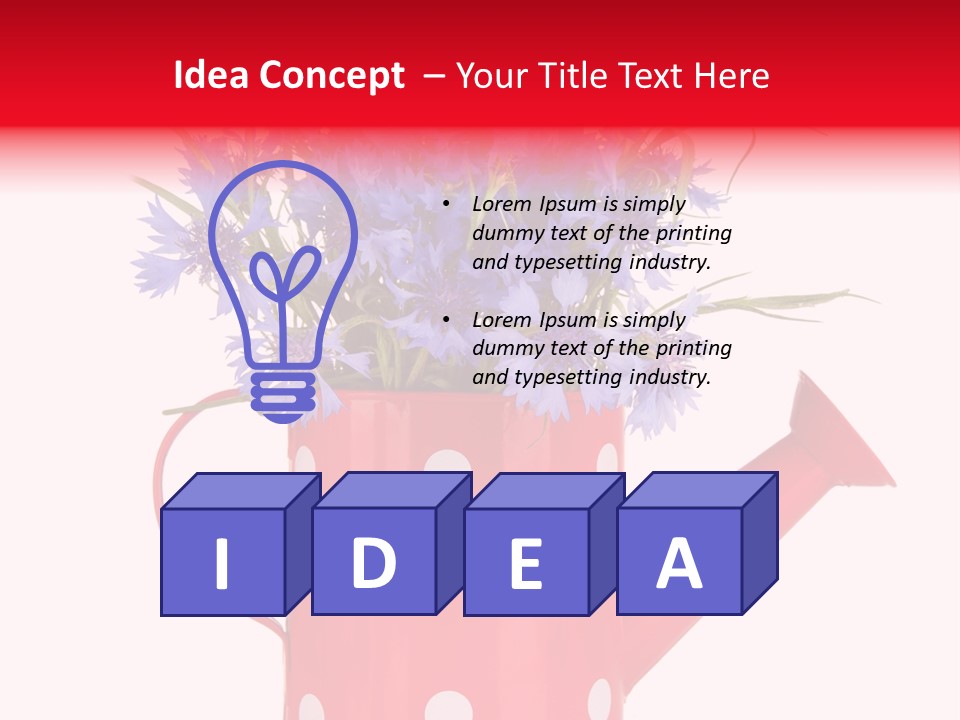 White Background Corn PowerPoint Template