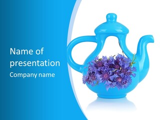 Head Stidio Flowers PowerPoint Template