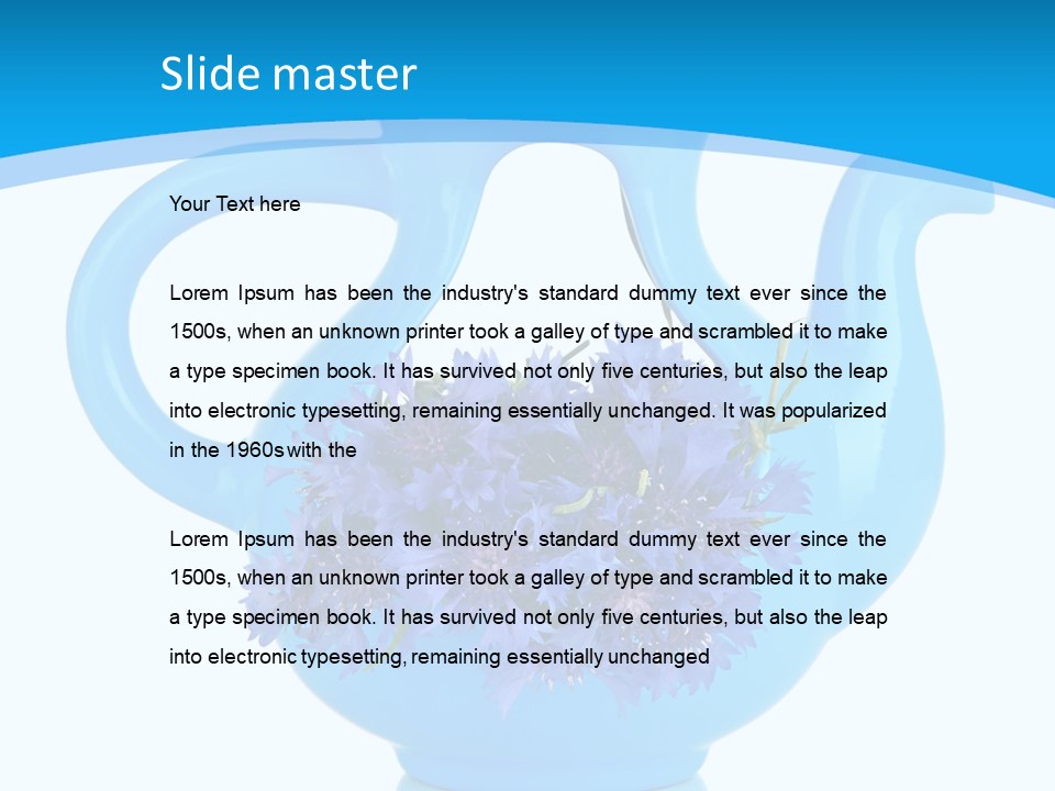 Head Stidio Flowers PowerPoint Template