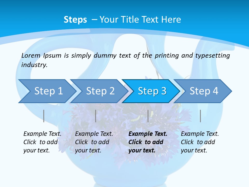 Head Stidio Flowers PowerPoint Template