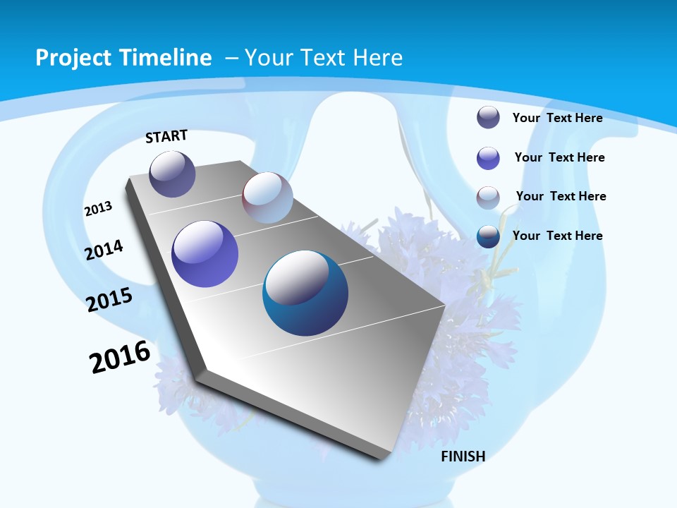 Head Stidio Flowers PowerPoint Template