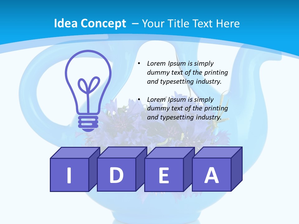 Head Stidio Flowers PowerPoint Template