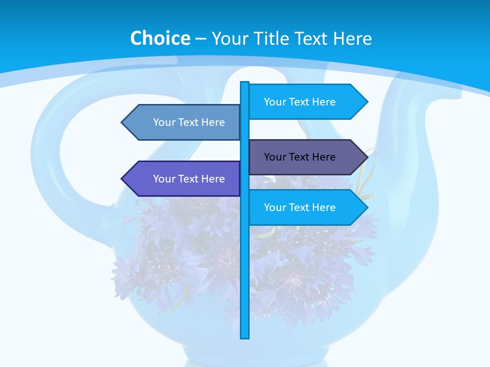 Head Stidio Flowers PowerPoint Template