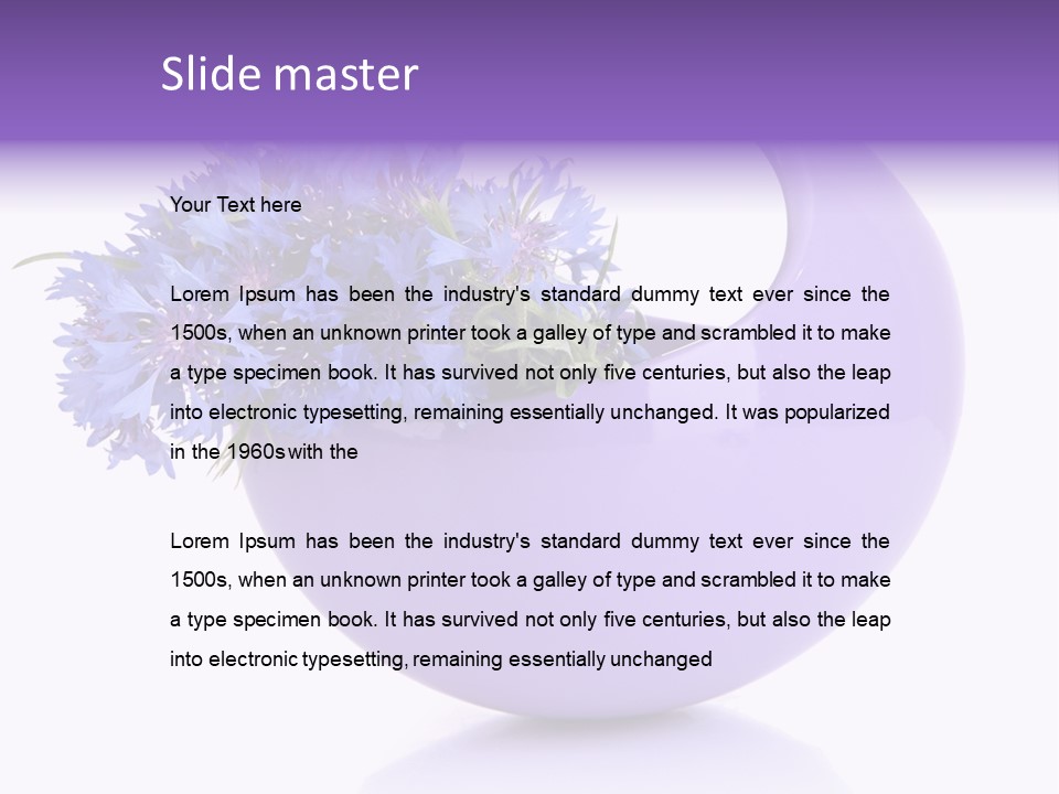 Pretty Isolated Background PowerPoint Template