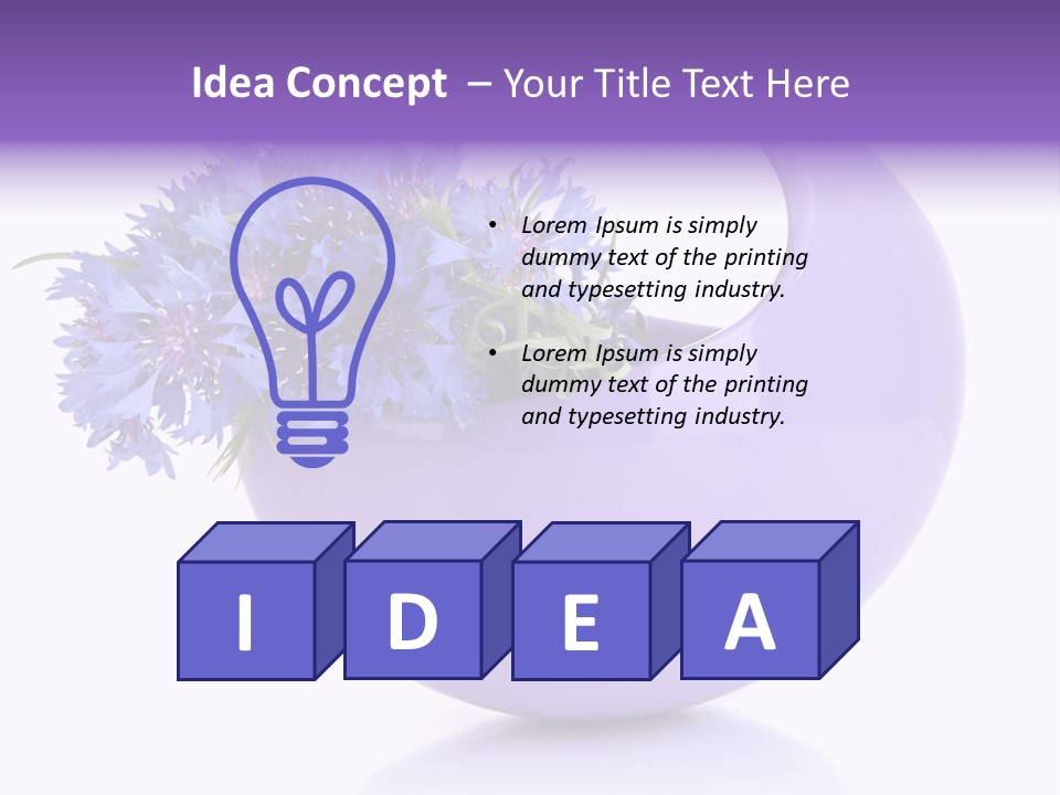 Pretty Isolated Background PowerPoint Template