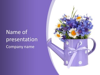 Floral Close Bow PowerPoint Template