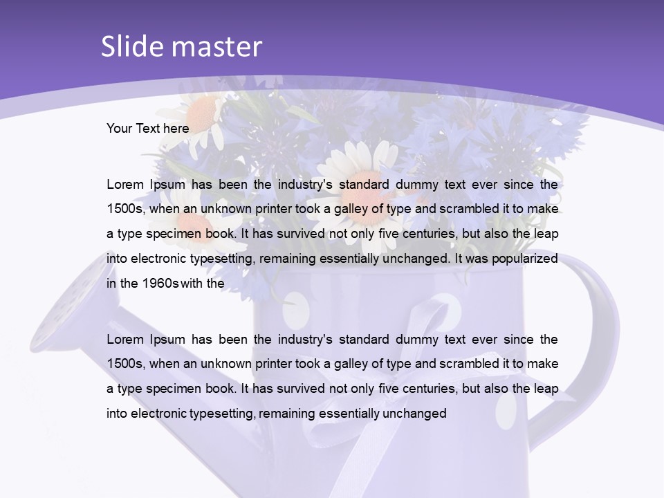 Floral Close Bow PowerPoint Template