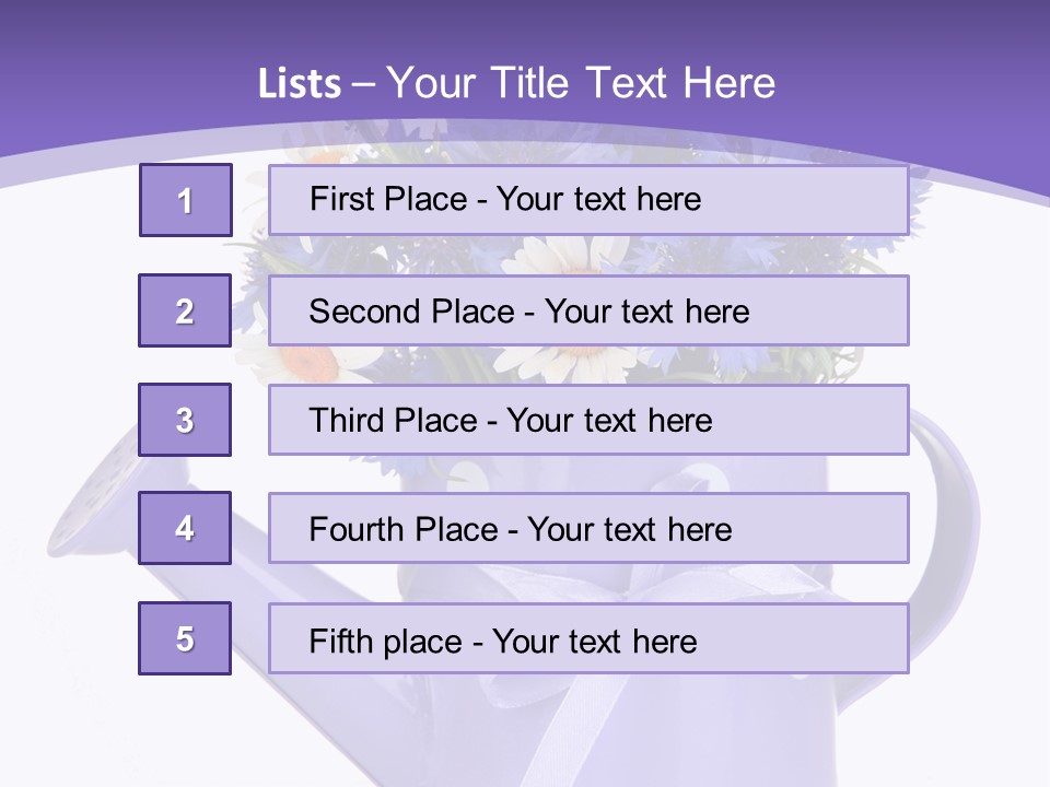 Floral Close Bow PowerPoint Template