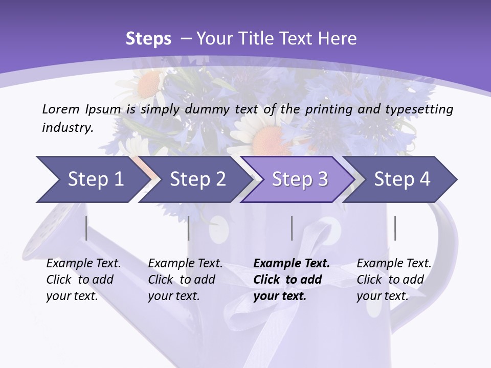 Floral Close Bow PowerPoint Template