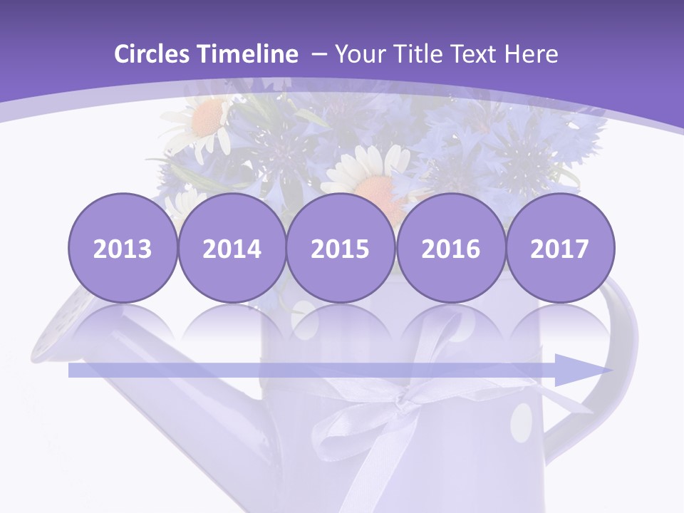 Floral Close Bow PowerPoint Template